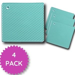 Countertop Trivet Square Pads Heat Resistant Table mats mat 4 Pack Silicone